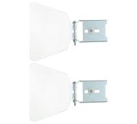 Uonlytech Kit 2 Piezas Escudo Protector de Banco para Amoladora de Banco, Protector de Ojos Transparente Abs Tornillos de Acero Inoxidable, Compatible Esmeriladora Pequeña para Seguridad