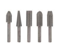 Uonlytech Kit de 5 Limas Rotativas de Acero para Grabado y Taladrado, Diseño Fácil de Usar, Adecuado para Procesos en Madera y Bricolaje