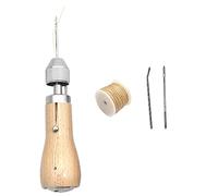 Uonlytech Kit de Herramientas de Costura de Cuero DIY de Agujas y Accesorios para Manualidades de Cuero para Reparaciones Casa y Proyectos de Costura Personalizados