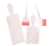 Uonlytech Kit para Teñir el Cabello 4 Piezas Tabla para Mechas, Cepillo Aplicador y Peine Resaltar, Accesorios para Coloración Profesional y Uso en Salón o Hogar, Plástico Duradero y Ligero