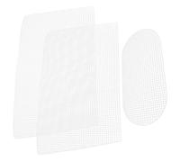 Uonlytech Láminas de Malla Plástica Blanca para Hacer Bolsos DIY Material Multifuncional para Manualidades Accesorios para Fabricación de Bolsos Grande y Crochet