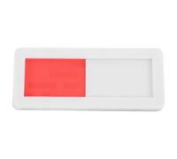 Uonlytech Letrero de Puerta para Baño 3x7 Cm Cuadrado Blanco sin Texto, Señal de Perturbación y Ocupado para Oficina y Baño Público, Placa Pmma Resistente y Práctica