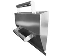 Uonlytech Llana para Acabado de Paredes de Acero Inoxidable Herramienta Manual de Alisado y Enlucido para Interior Borde de Hormigón Resistente para Trabajos de Yeso y Cemento Uso