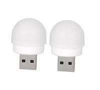 Uonlytech Luz De Noche Led Para Dormitorio Paquete De 2 Miniluces De Emergencia Usb Lámpara De Noche Portátil Lámpara Led De Luz Blanca