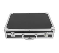 Uonlytech Maletín de Aleación de Aluminio Negro Diseño Antichoque y Gran Capacidad, Caja Metálica Portátil Adecuado para Organizar Herramientas Workspace