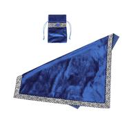 Uonlytech Mantel de Tela Suave Azul para Lectura de Tarot Resistente y Fácil de Usar con Bolsa para Adivinación Adecuado para Consejeros y Lectores de Tarot