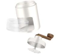 Uonlytech Máquina para Picar Hielo Manual Pequeña para Casa, Blanco | ABS y Acero Inoxidable, Manivela de Mano, Fácil de Limpiar y Reutilizable, Verano y Navidad