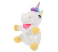 Uonlytech Marioneta de Mano Unicornio Realista para Juguete Interactivo de Peluche Títere Decorativo para y Creativo Material Natural Seguro para Padres Hijos