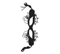 Uonlytech Máscara de Media Cara de Araña para Fiesta y Mascarada, Diseño Elegante en Fieltro y Aleación, Reutilizable Rebabas para Carnaval y Disfraces