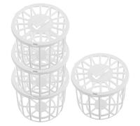 Uonlytech Material de Anidación para Pájaros 4 Nidos de Plástico para Jaulas, Diseñados para Cría y Eclosión de Canarios y Pinzones en Ambientes Controlados