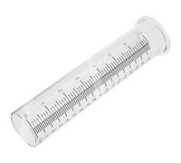 Uonlytech Medidor de Lluvia 2 Piezas de Vidrio de Borosilicato Alta Definición, Pluviómetro Exterior para Jardín Escala Clara y Resistente para Medición Precisa de Precipitaciones