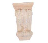 Uonlytech Ménsula Decorativa de Madera Estilo para Pared Aplique de Madera Sin Pintar Diseño Intrincado para Proyectos de Decoración y Estanterías