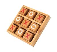 Uonlytech Mesa de Madera Toe Clásico para Familias Estratégico de Desarrollo de Habilidades y Pensamiento Juguete Educativo de Ocio