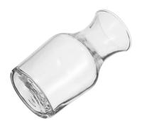 Uonlytech Mini Jarra de Vidrio Transparente para Servir Vino de 122ml Diseño de Boca Plana y Fácil Limpieza, Adecuado para Uso Doméstico y Restaurantes