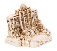 Uonlytech Modelo de Arquitectura de Iglesia Fontana de Trevi en Resina Diseño Artístico Simple y Materiales Resistentes para Decoración Práctica del Hogar