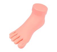 Uonlytech Modelo de Práctica de Uñas para Pie Derecho Herramienta de Entrenamiento para Arte de Uñas Elasticidad y Tacto Realista Adecuado para Manicura y Pedicura Profesional Accesorio