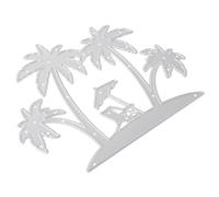 Uonlytech Molde Cortante de Metal para DIY de Árbol de Accesorio de Playa para Tarjetas de Felicitación y Álbumes de Fotos Herramienta de Manualidades Duradera y Reutilizable