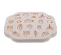 Uonlytech Molde de Silicona para Hacer Joyas y Manualidades Molde de Arcilla Polimérica Reutilizable Antiadherente y Flexible Diseño Decorativo para Pendientes y Colgantes Color Gris