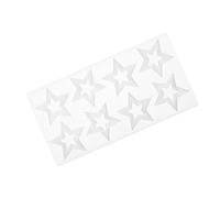 Uonlytech Molde de Silicona para Hornear 5 Estrellas, Flexible y Antiadherente, Molde para Chocolate y Galletas en Forma de Estrella, Apto para Repostería Casera y Decoración de Tartas