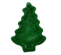 Uonlytech Molde Reutilizable de de Árbol de Navidad para Forma Hornear Silicona Antiadherente Tamaño Mediano, Color Verde Navideña Festivos Adecuado para Repostería y Pasteles