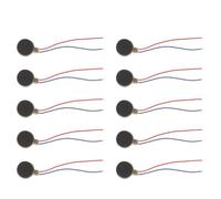 Uonlytech Motores de Vibración Mini 10 Unidades Dc Micro Motores Duraderos para Masajeadores de Belleza Juguetes y Productos Electrónicos Motor Vibratorio Compacto Negro Resistente a