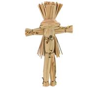 Uonlytech Muñeco de Paja de espantapájaros para Halloween: Adorno rústico de otoño, Accesorio de espantapájaros para jardín otoñal para una decoración de Fiesta Espeluznante, Figura de Cosecha de