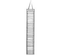 Uonlytech Organizador Colgante de Rollos de Vinilo 24 Compartimentos Transparente Ventana PVC y Tejido Oxford Resistente Soporte para Puerta 2 Ganchos Metálicos Estante Ahorro de Espacio