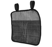 Uonlytech Organizador Lateral para Silla de Oficina Bolsa Colgante Versátil para Revistas y Objetos con Diseño de Fijación sin Daños para Oficina y Playa Color Negro y Gris