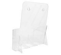 Uonlytech Organizador Mural de Acrílico Transparente Soporte Resistente para Folletos y Revistas Expositor Multifuncional para Oficina Base Estable Diseño Práctico y Duradero