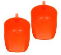 Uonlytech Pala de Alimentación para Aves de Corral 2 Piezas, de Plástico Pp Reutilizable, Resistente y Ligera, Pala Grande Multiusos para Granja, Adecuado para Distribuir Pienso y Granos,