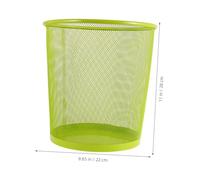 Uonlytech Papelera de Malla Metálica sin Tapa Cubo de Basura Pequeño de Hierro para Oficina y Resistente Olor para Dormitorio y Cocina