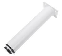 Uonlytech Patas Ajustables para Muebles de Metal en Color Blanco, Altura Regulable 20-37 Cm, 2 Piezas Base Antideslizante, Soporte Resistente para Mesas, Sofás, Tocadores y Gabinetes