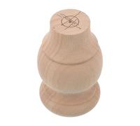 Uonlytech Patas de Madera Maciza Tallada Redondas para Muebles, 8x12 Cm, Pata Cilíndrica para Sofá y Mesa, Repuesto Resistente y Estable para Bricolaje de Muebles