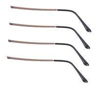 Uonlytech Patillas Para Gafas De Metal Café 2 Pares Antideslizantes Duraderas Reemplazo Para Gafas De Sol y Lectura Uso Diario Reparación Ojos