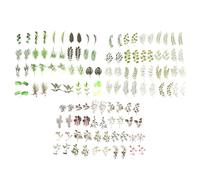 Uonlytech Pegatinas Decorativas para Agenda y Scrapbooking, 120 Unidades de Papel Diseño de Plantas y Hojas, Pegatinas de Bricolaje para Álbumes, Calcomanías Vintage para Estilo Aleatorio