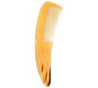 Uonlytech Peine de Cuerno de Búfalo para Masaje Capilar y Desenredar, Peine de 16 CM Diseño Floral, Adecuado para Uso Diario en Cabello Rizado