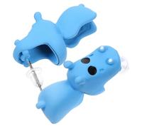 Uonlytech Pendientes De Botón Divertidos Con Figuras De Fauna, Pendientes De Oreja Creativos De Hipopótamo En Resina, Accesorios Para Mujer Para Fiesta y Uso Diario, Diseño Asimétrico, Tamaño Pequeño