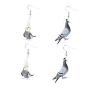 Uonlytech Pendientes de Pájaro Acrílicos para Mujer y Niña, Joyería Ligera Decoración Colorida, Diseño Pequeño y Divertido, Accesorio de Moda para Fiesta y Uso Diario