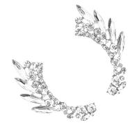 Uonlytech Pendientes Ear Cuff con Clip Cristales para Mujeres y Niñas Joyería Ligera y Resistente Accesorios de Moda para Fiestas y Uso Diario