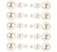 Uonlytech Perlas para Rellenar Jarrones 500 Unidades Marfil sin Agujeros 6Mm 10Mm 14Mm Perlas Blancas Redondas Decorativas para Centros de Mesa Bodas Fiestas y Velas Flotantes