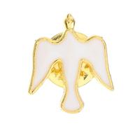 Uonlytech Pin de Fe Cristiana y Broche de Ave de Aleación de Zinc que Representa Tranquilidad y Bodas y Eventos Obsequios