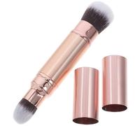 Uonlytech Pincel de Maquillaje Doble Punta para Corrector y Polvos Sueltos, Brocha Retráctil para Base y Acabado Natural, Herramienta para Mujer en Eventos y Uso Cotidiano