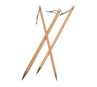 Uonlytech Pinceles de Caligrafía China Mango de Bambú Pelo de Tejón Set de 3 Tamaños Grande Mediano y Pequeño para Acuarela Dibujo y Escritura Kit para Principiantes y Profesionales