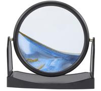 Uonlytech Pintura de Paisaje con Arena en Movimiento, Base Giratoria, 250x60x250mm, Vidrio Templado y Abs, Adorno para Sala de Estar y Hogar, para Oficina y Estudiantes