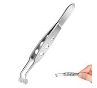 Uonlytech Pinzas de Masaje de Glándulas de Meibomio Punta Expresora, Fabricadas en Acero Inoxidable, para Masaje Terapéutico y Cuidado de Pestañas en Párpados Delicados