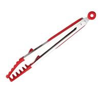 Uonlytech Pinzas de Silicona para Alimentos Reutilizables Pinzas Ergonómicas para Espaguetis de 23 CM Accesorio Doméstico Rojo para Pasta Ensalada Barbacoa y Cocina Diaria