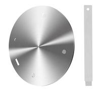 Uonlytech Placa Adaptadora Inducción Acero Inoxidable Difusor Calor para Cocina Gas y Vitrocerámica Resistente Distribución Uniforme Calor con Asa Segura y Almacenamiento Fácil