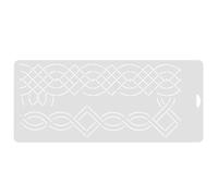 Uonlytech Plantilla de Acolchado DIY de Pp Blanco para Costura, Regla de Patchwork para Aumentar Creatividad y Crear Quilts de Movimiento Libre