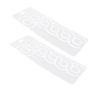 Uonlytech Plantillas de Acolchado de Plástico para Colchas, 2 Piezas 6 Patrones para Bordado y Patchwork, Compatibles Máquinas y Uso Manual en Quilting