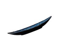 Uonlytech Plato de Sushi de Cerámica Azul Diseño Clásico en Forma de Salmón, Decorativo Fina Elaboración para Restaurantes Japoneses y Hoteles